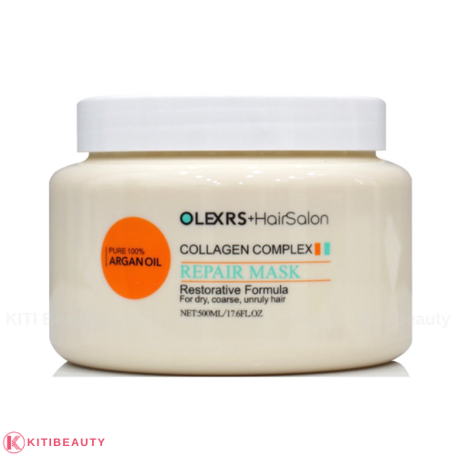 Kem ủ tóc phục hồi siêu mượt Olexrs Hair Salon Collagen Complex 500ml